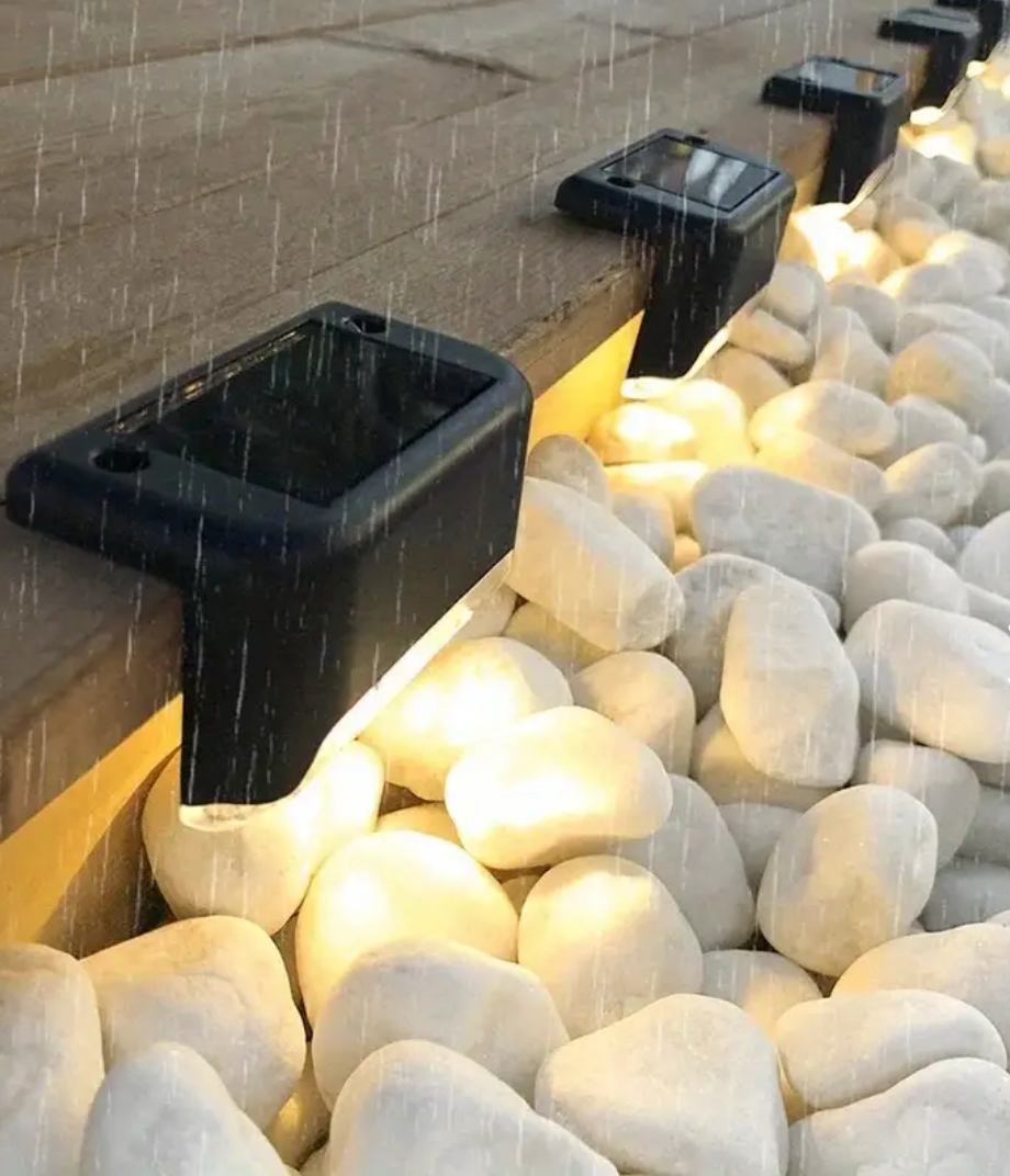 4 x Aplique Solar Luz Cálida