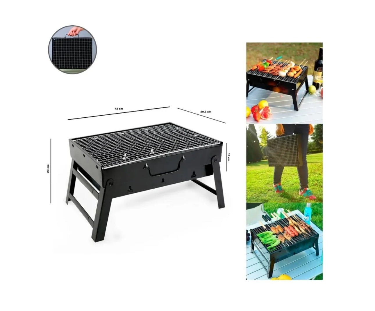 Parrilla Plegable Portátil