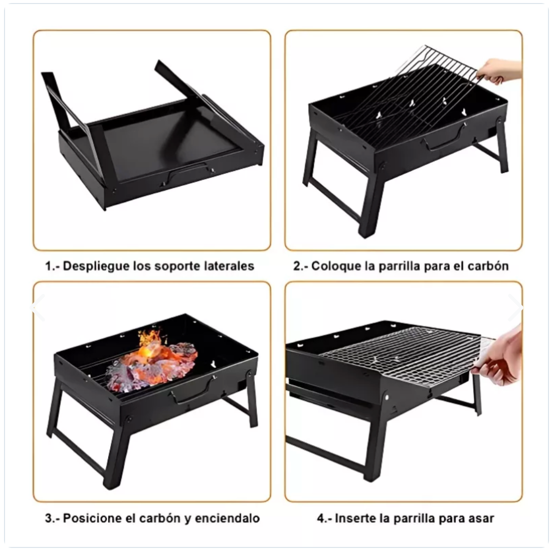 Mini Parrilla Plegable + 18 Utensilitos